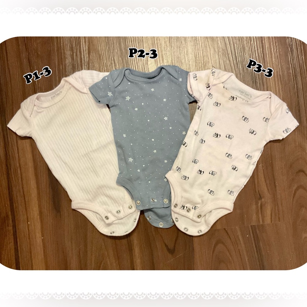 ⭐️SPECIAL COMBINE 6 pcs 1-2 / 3 Carter’s - Just one you, All for$10